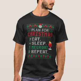 Camiseta Plan para Navidades que duermen Negroni repetir Co