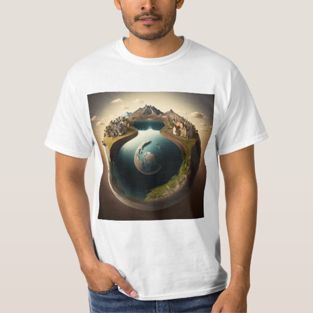 Camiseta plana terrestre (Anverso)