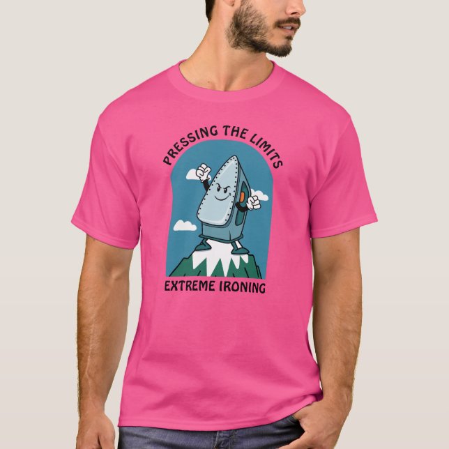 Camiseta Planchar Límites Extreme Ironing Divertido (Anverso)