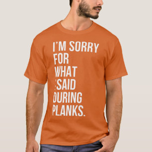 Camiseta Planchas Funny Planking Gym Fitness Workout