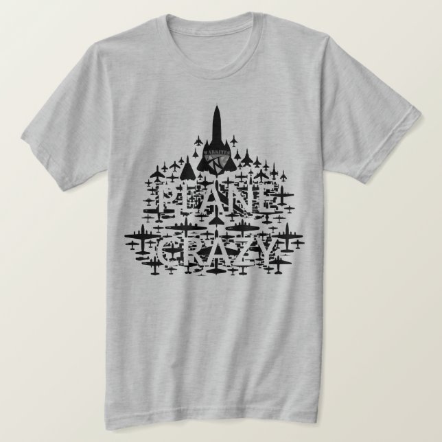 Camiseta Plane Crazy -23 (Anverso del diseño)