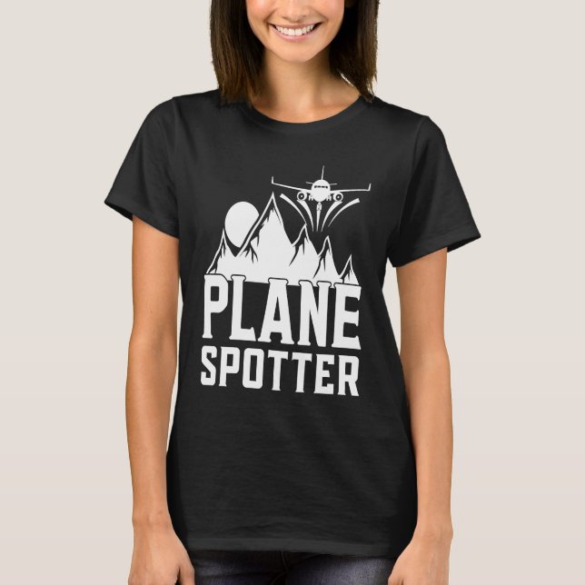 Camiseta Plane Spotter Pilot Airplane Plane Aviation 33 (Anverso)