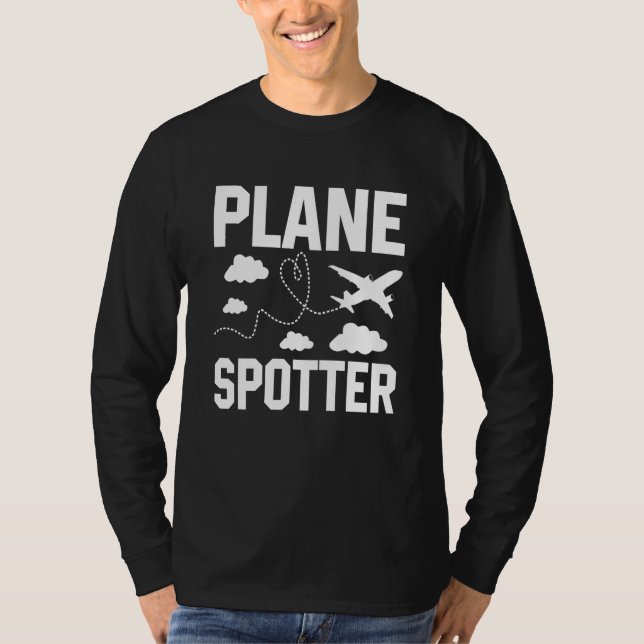 Camiseta Plane Spotter Pilot Airplane Plane Aviation  9 (Anverso)