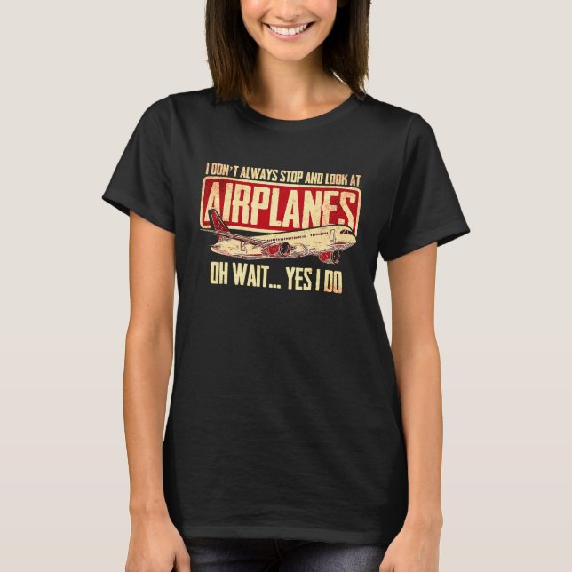 Camiseta Plane Spotting Spotter Aircraft Airplane Fan Love  (Anverso)