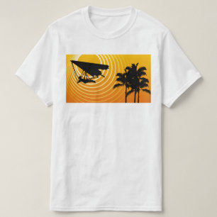 Camiseta planeación del ala colgante de la escena del sol