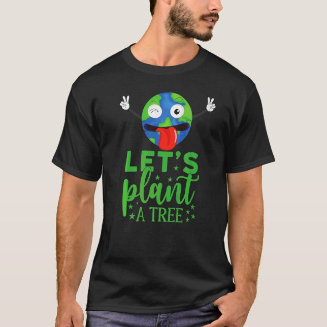 Camiseta Planeemos un reciclador limpio del planeta del Día (Anverso)