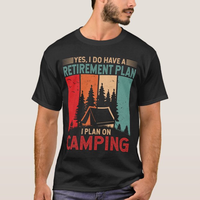 Camiseta Planeo acampar el campamento Funny Camper Campfire (Anverso)