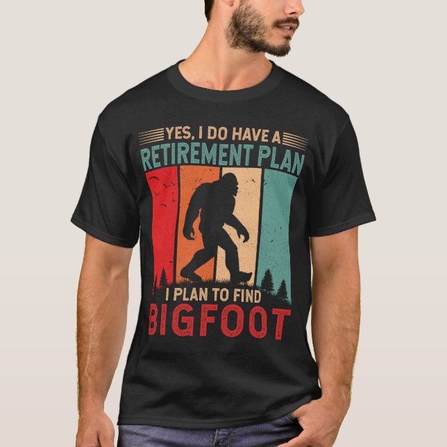 Camiseta Planeo encontrar a Bigfoot Funny Sasquatch (Anverso)