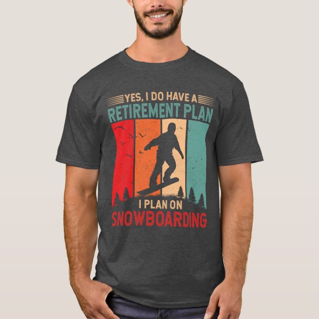 Camiseta Planeo esquiar Snowboard Snowboard (Anverso)