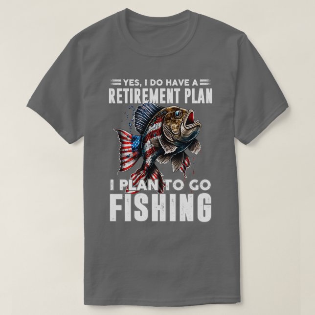 Camiseta Planeo ir a pescar (Diseño del anverso)