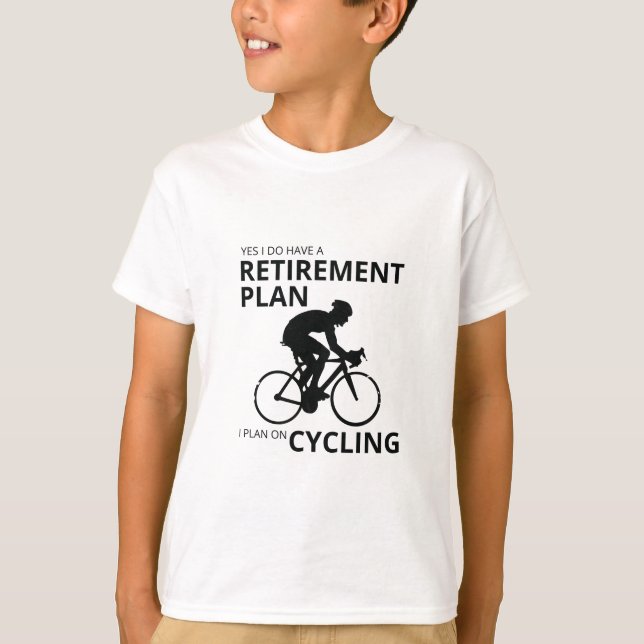Camiseta Planeo ir en bicicleta cuando me jubile (Anverso)