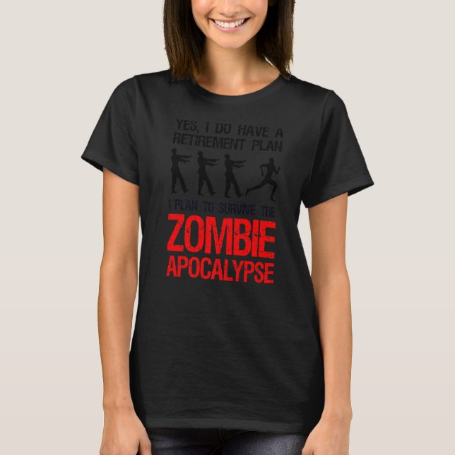 Camiseta Planeo Sobrevivir Al Zombie Apocalipsis Runner 1 (Anverso)
