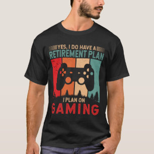 Camiseta Planeo un regalo de retiro para jugadores divertid