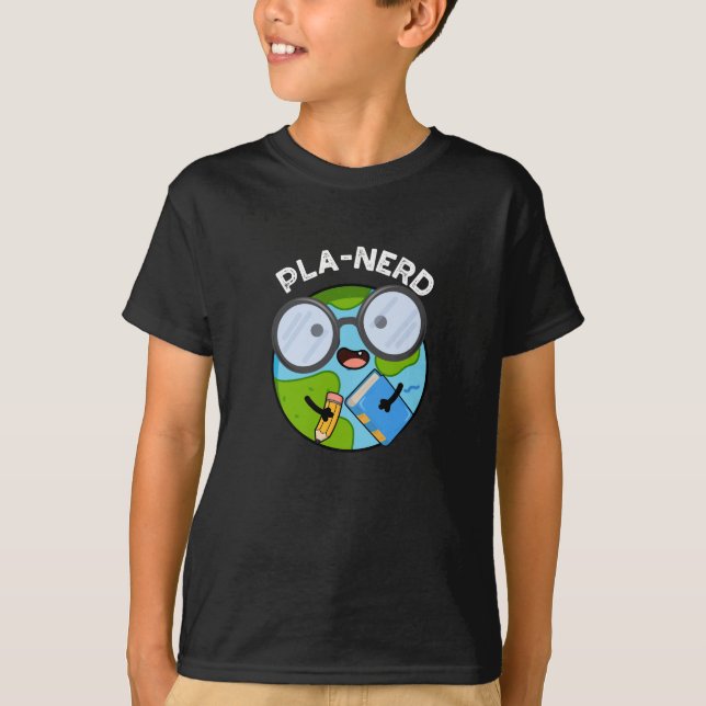 Camiseta Planerd Chistes Planeta Puns Fondo Oscuro Divertid (Anverso)