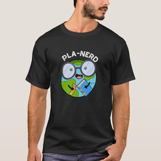 Camiseta Planerny Funny Planet Puns Dark BG (Anverso)