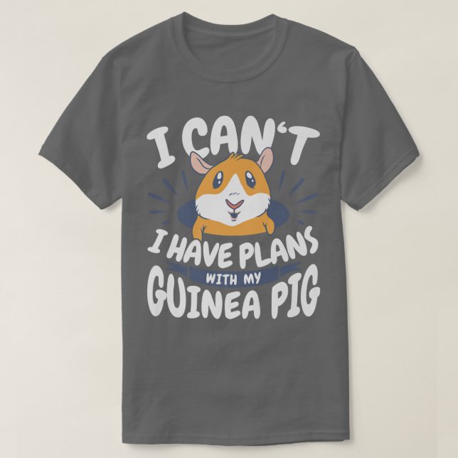 Camiseta Planes con mi cerdo guineano (Diseño del anverso)