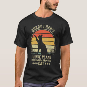 Camiseta Planes con mi Gato Gatito Ropa de Familia Novedad