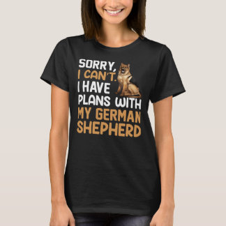 Camiseta Planes con mi pastor alemán Shepard Sheph