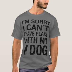 Camiseta Planes Con Mi Perro Divertido Pet Lover La Dueña D