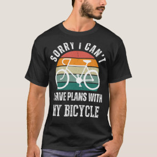 Camiseta Planes De Bicicleta Tee: Humor De Pedal Y Estilo C