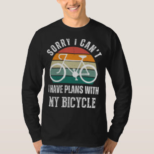 Camiseta Planes De Bicicleta Tee: Humor De Pedal Y Estilo C