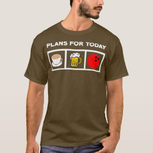 Camiseta Planes De Bowling Lover Para La Bola De Cervezas D