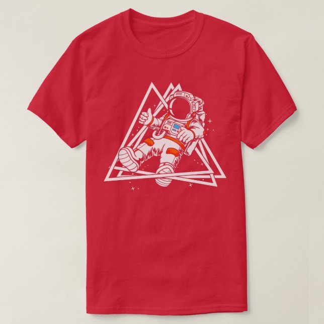 Camiseta Planes de cohetes del buque espacial Astronauta Un (Diseño del anverso)