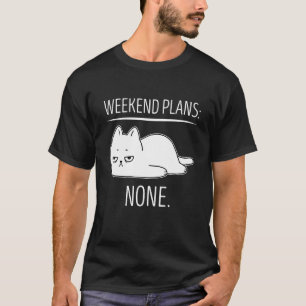 Camiseta Planes de fin de semana con mi gato Lindo Perezo