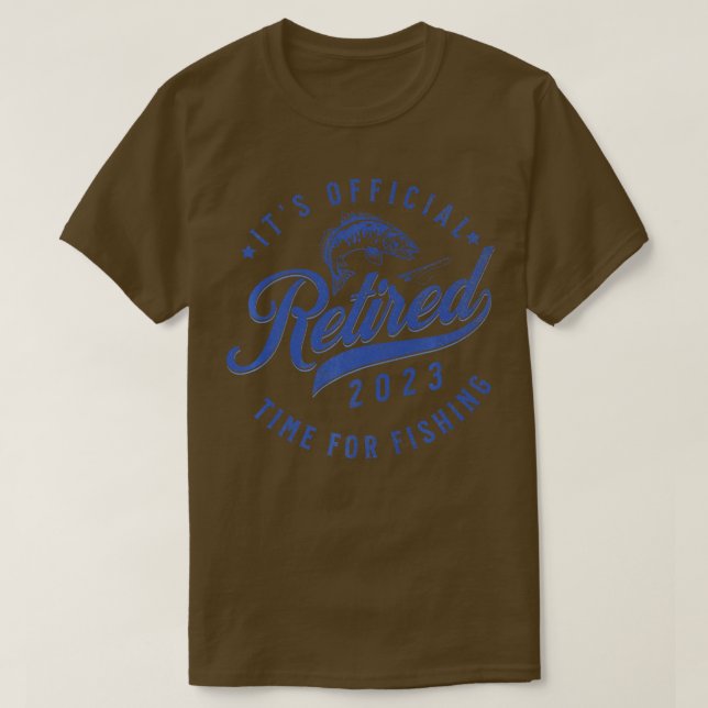 Camiseta Planes de Jubilación Jubilados 2023 para la Pesca  (Diseño del anverso)