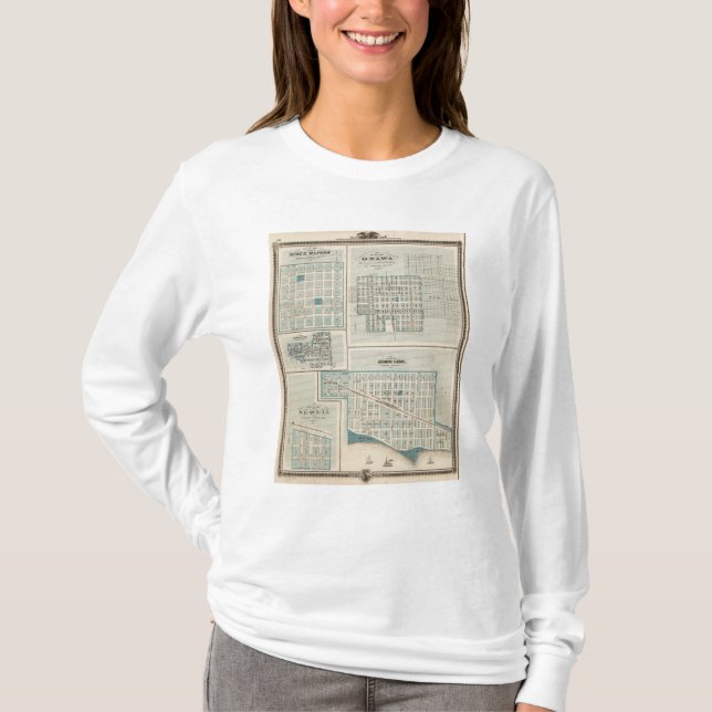 Camiseta Planes de los Rapids de Siux, Onawa, lago storm, (Anverso)
