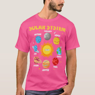 Camiseta Planes De Sistema Solar Para Niños Espacio De Sist