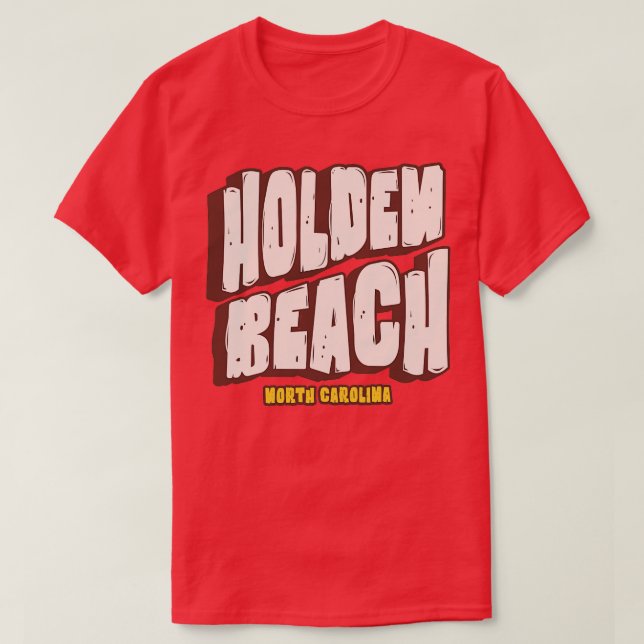 Camiseta Planes de verano de Holden Beach North olina en pi (Diseño del anverso)