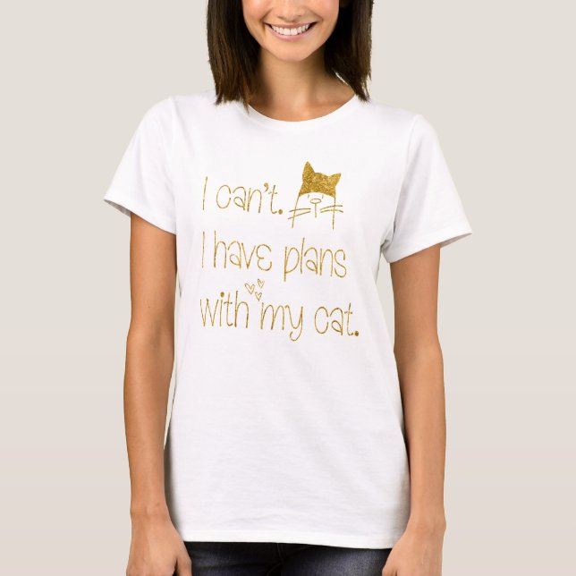 Camiseta Planes divertidos con mi Purpurina de oro lindo ga (Anverso)