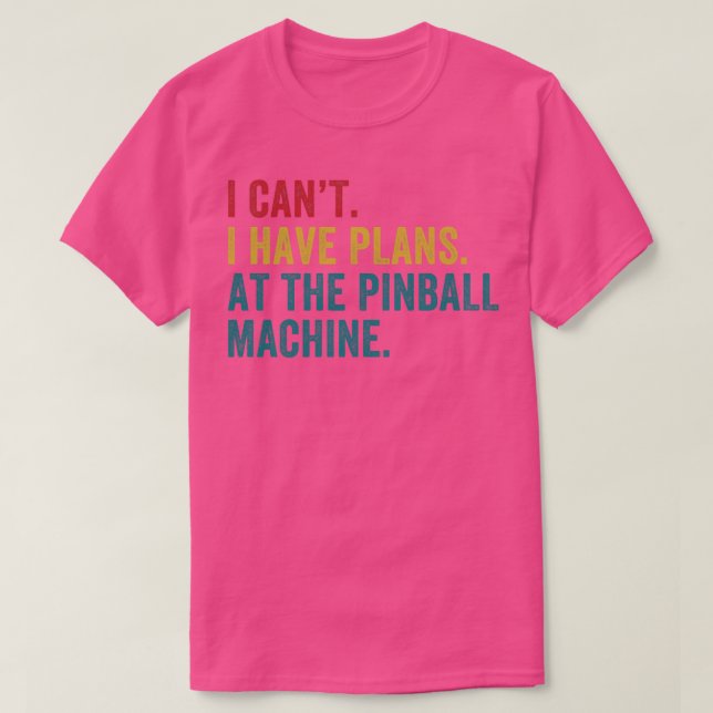 Camiseta Planes en la galería Pinball Machine Pinball Playe (Diseño del anverso)
