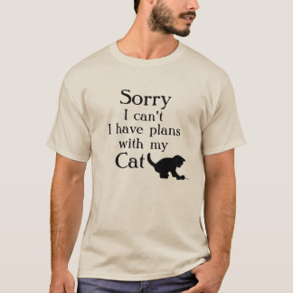 Camiseta Planes tristes con el gato