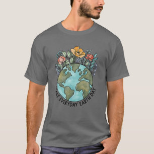 Camiseta Planet Earth Day Every Day Climate Change Environm