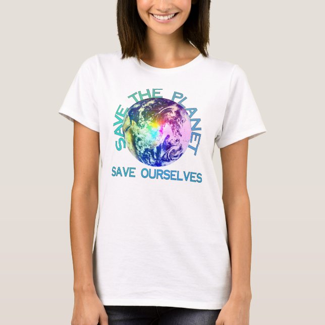 Camiseta Planeta arcoiris (Anverso)