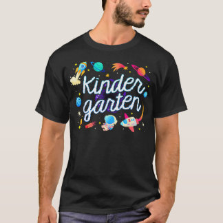 Camiseta Planeta Astronauta de Kindergarten Espacio Vuelta