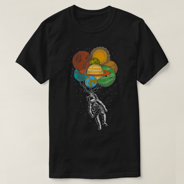 Camiseta Planeta Balón Espacio Ciencia Niños Regalo Galay A (Diseño del anverso)