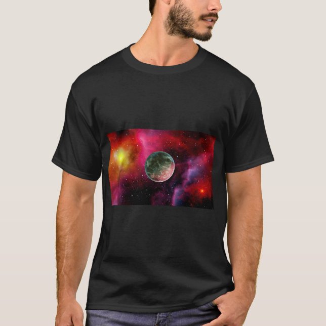 Camiseta Planeta cósmico universal (Anverso)