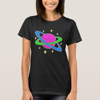 Camiseta Planeta de Balonmano Rosa en el Espacio Balonmano 