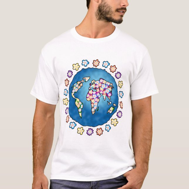 Camiseta Planeta de la flor (Anverso)