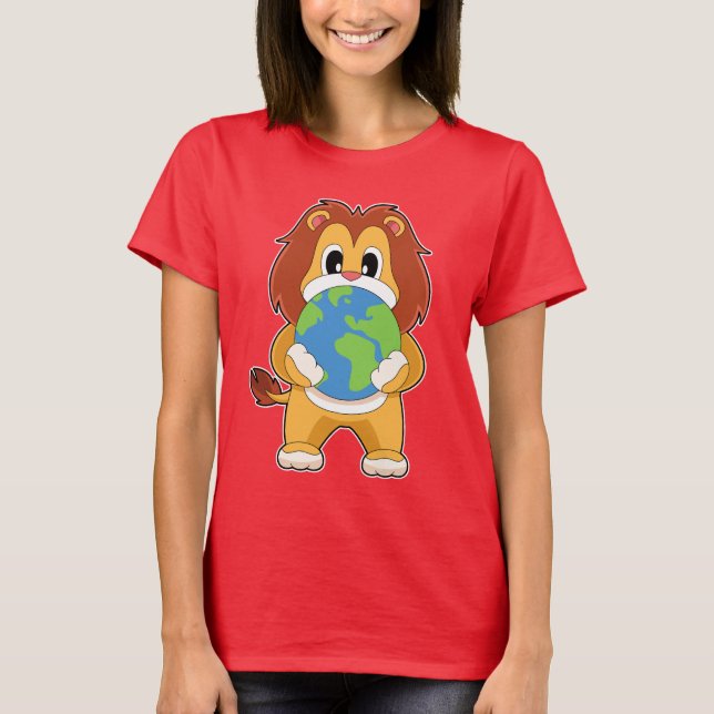 Camiseta Planeta de la Tierra de los Leones (Anverso)