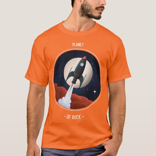 Camiseta Planeta de rock IV (Anverso)
