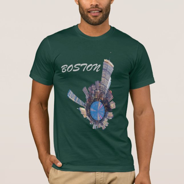 Camiseta planeta del horizonte de Boston mini (Anverso)