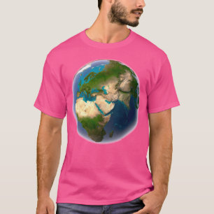 Camiseta Planeta del mapa del mundo de la Tierra