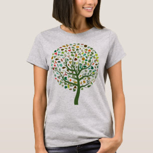 Camiseta Planeta ecológico de árbol verde