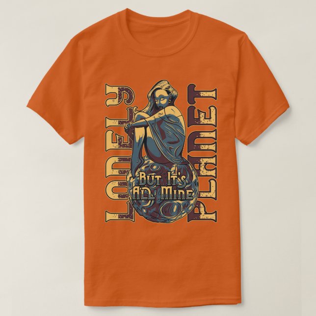 Camiseta Planeta espacial (Diseño del anverso)