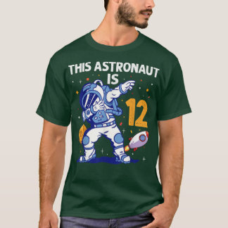 Camiseta Planeta espacial astronauta de 12 años 12º cumplea