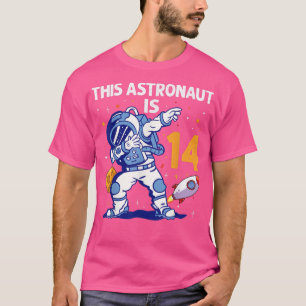 Camiseta Planeta espacial astronauta de 14 años 14º cumplea